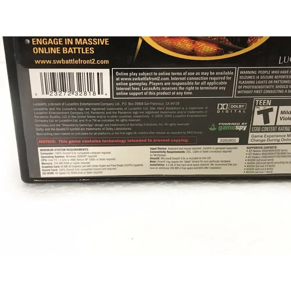 Star Wars: Battlefront II (PC, 2005)